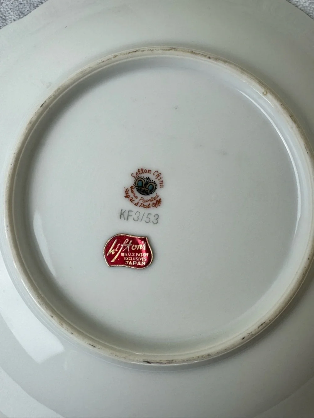 Vintage Lefton Pink and Gold Floral Porcelain Serving or Trinket Dish